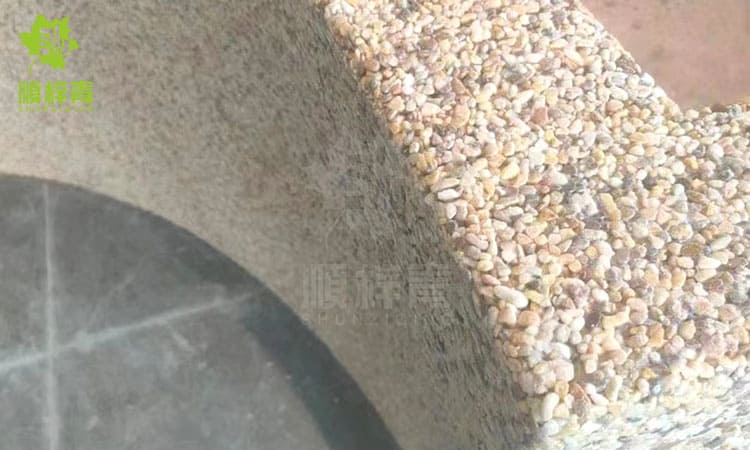 墙体立面胶粘石